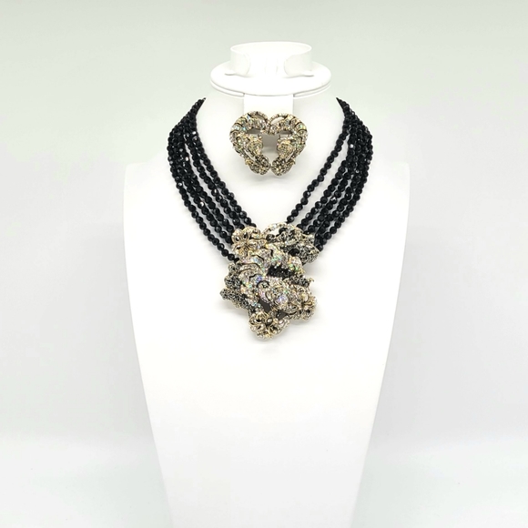 Heidi Daus Year of the Tiger Aurora Borealis Swarovski Crystal Tiger Jewelry Set - Picture 11 of 14